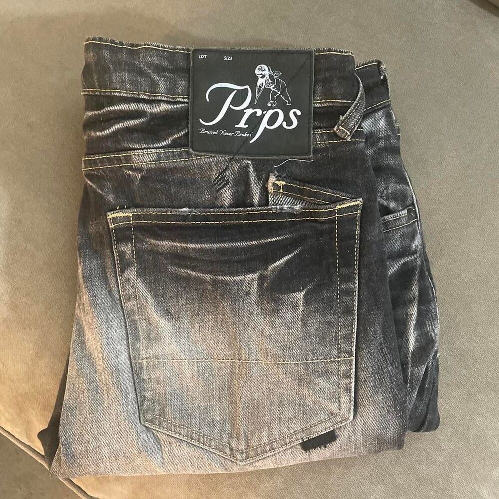 Prps Men's Black and Grey Jeans